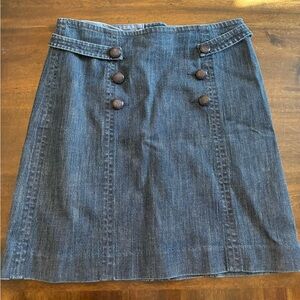 Lilly Pulitzer Denim Skirt Women’s 6 Blue Buttons